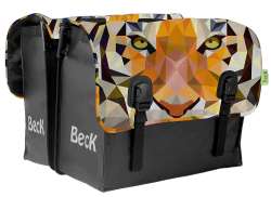 Beck Classic Podw&oacute;jne Sakwa 46L Tygrys - Czarny/Multi-Color