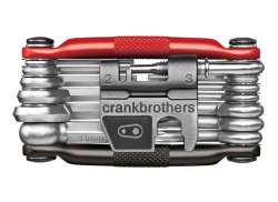 Crankbrothers Multi-Tool 19-Czesci Aluminium - Czarny/Czerwony