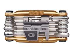 Crankbrothers Multi-Tool Hi-Ten Stal 17 Czesci - Zloty