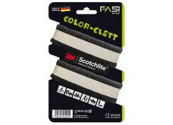 Fasi Color Clett Pasek Do Spodni Rzep Velcro - Czarny (2)