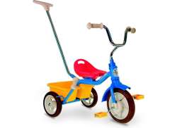 Ital Trike Rower Tr&oacute;jkolowy 10 Cal - Niebieski/Czerwony/Z&oacute;lty