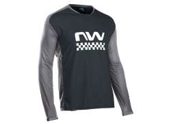 Northwave Edge Koszulka Rowerowa Ls Mezczyzni Black/Gray