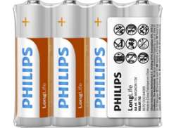 Philips Longlife AA R6 Baterie - Pudlo 12 x 4