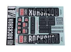 Rockshox Zestaw Naklejek Dla. &Oslash;35mm Dual Korona - Bialy