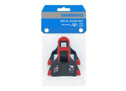 Shimano SH10 Bloki SPD-SL 0&deg; - Czarny/Czerwony