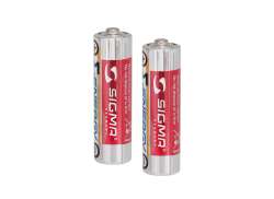 Sigma Aura 25 Baterie AA - Czerwony/Srebrny (2)