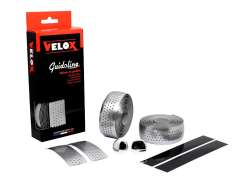 Velox Stuurtape Zestaw Perforowane Polysk Metaliczny 2.5mm - Srebrny